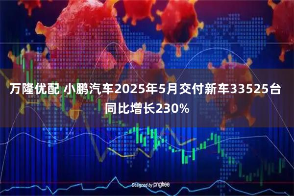 万隆优配 小鹏汽车2025年5月交付新车33525台 同比增长230%