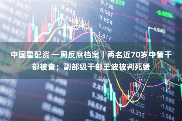 中国星配资 一周反腐档案｜两名近70岁中管干部被查；副部级干部王波被判死缓